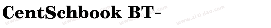 CentSchbook BT字体转换